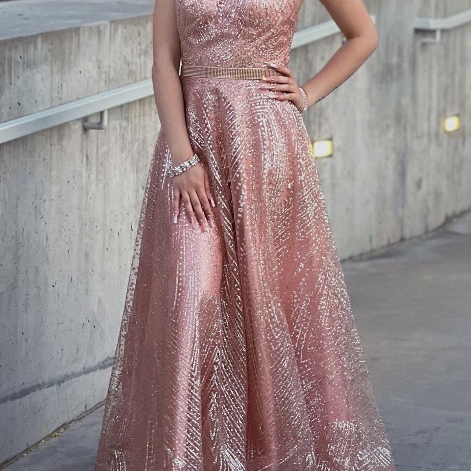 champagne rose prom dress Rose Gold Champagne Long Formal Dresses Champagne Tulle Lace A Line Long Prom Dress, Lace Champagne Evening Dress US Champagne (As Picture)