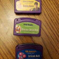 3 Leap Frog Quantum Pad Cartridges