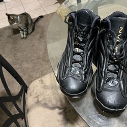 Jordan High Top Black Ankle Boots