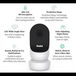 Owlet Cam 2 Smart Baby Monitor HD Video Cam BC06NNBBJ - WHITE