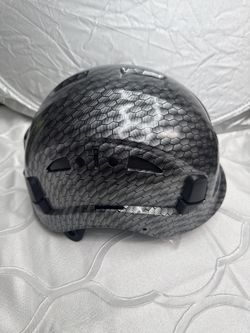 Vented Safety Helmet with Built-in Visor - Honeycomb Pattern, Adjustable, New
