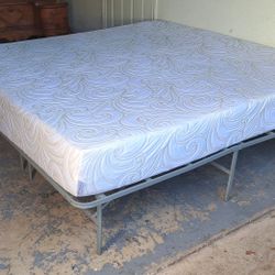 king bed seally memory foam y base de metal 