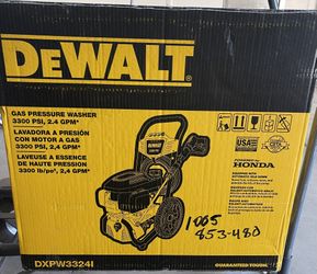 DEWALT GAS PRESSUE WASHER OBO