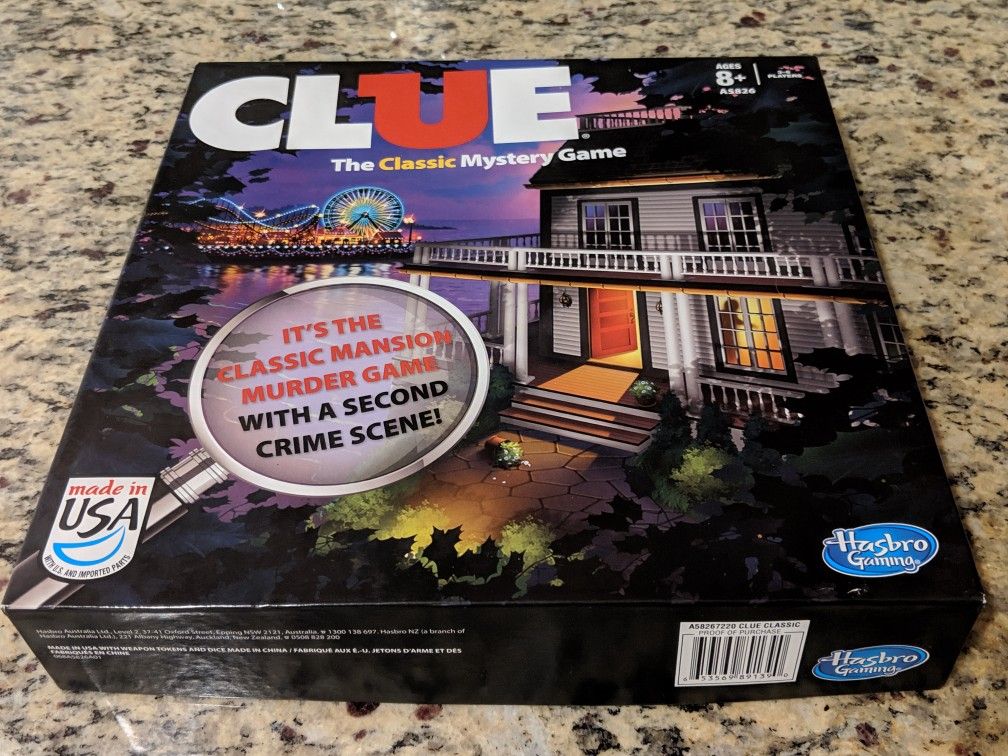 Clue Mystery board game