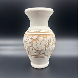 Handmade Ceramic Vase Boho Decor Rustic Pottery Korond Floral