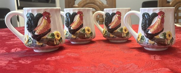 KMC 3D Rooster Coffee Mugs