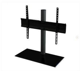 Universal Table Top TV Stand/Base Fixed Position for Most TVs 46 in. to 65 in., Black/Black - New
