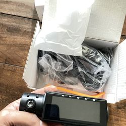 4K+1080P+1080P 5.8GHz WiFi Dash Cam Front and Rear Inside, Free 64G SD Card, 4K UHD 3 Channel Dash Camera for Cars, 360° All Sides Dashcam, G-Sensor, 