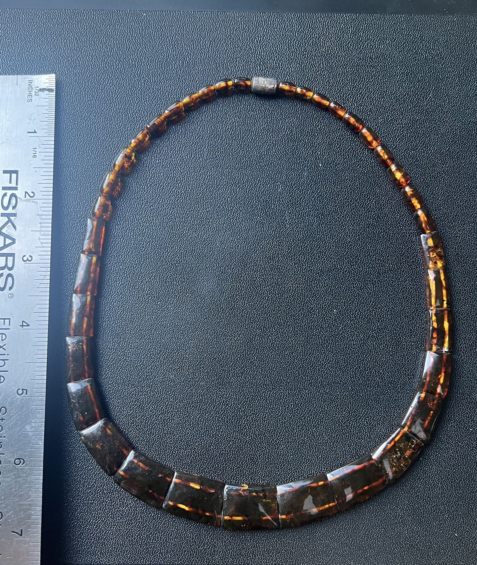 Jay king Tortoiseshell amber like bib Necklace