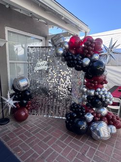 Shimmer balloon garland