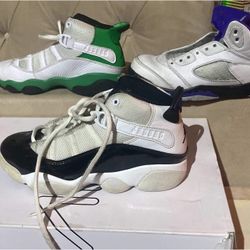 3 Pares De Jordan Usados De Niño Size 2y 