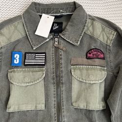 Girls Shirt Jacket - New Size Medium 