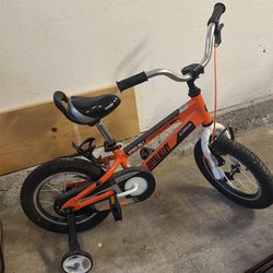 16” wheel aluminum bicycle with training wheels