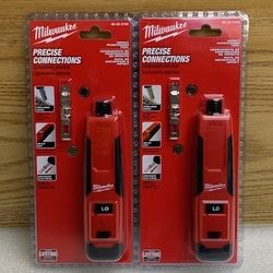 Lot Of 2 Milwaukee 48-22-2164 Impact Punchdown Tools, Spring Load, Non- Slip  Grip