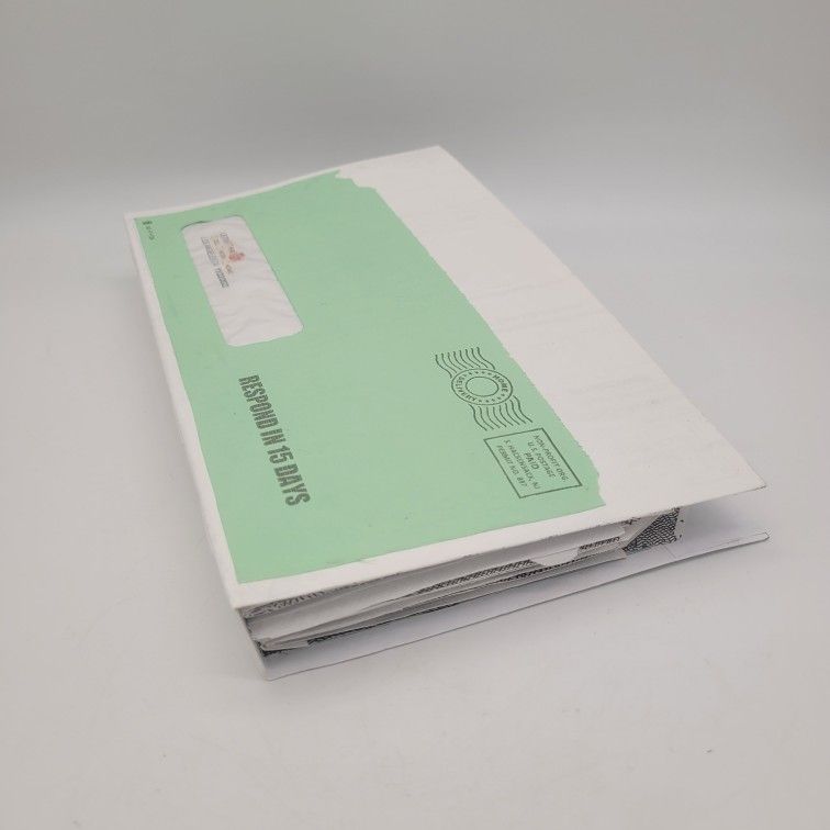 Envelope Notebook - Naked, Handmade Junk Journals - this one called "Mint Green"
