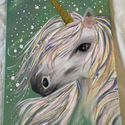 Unicorn Original Acrylic Painting