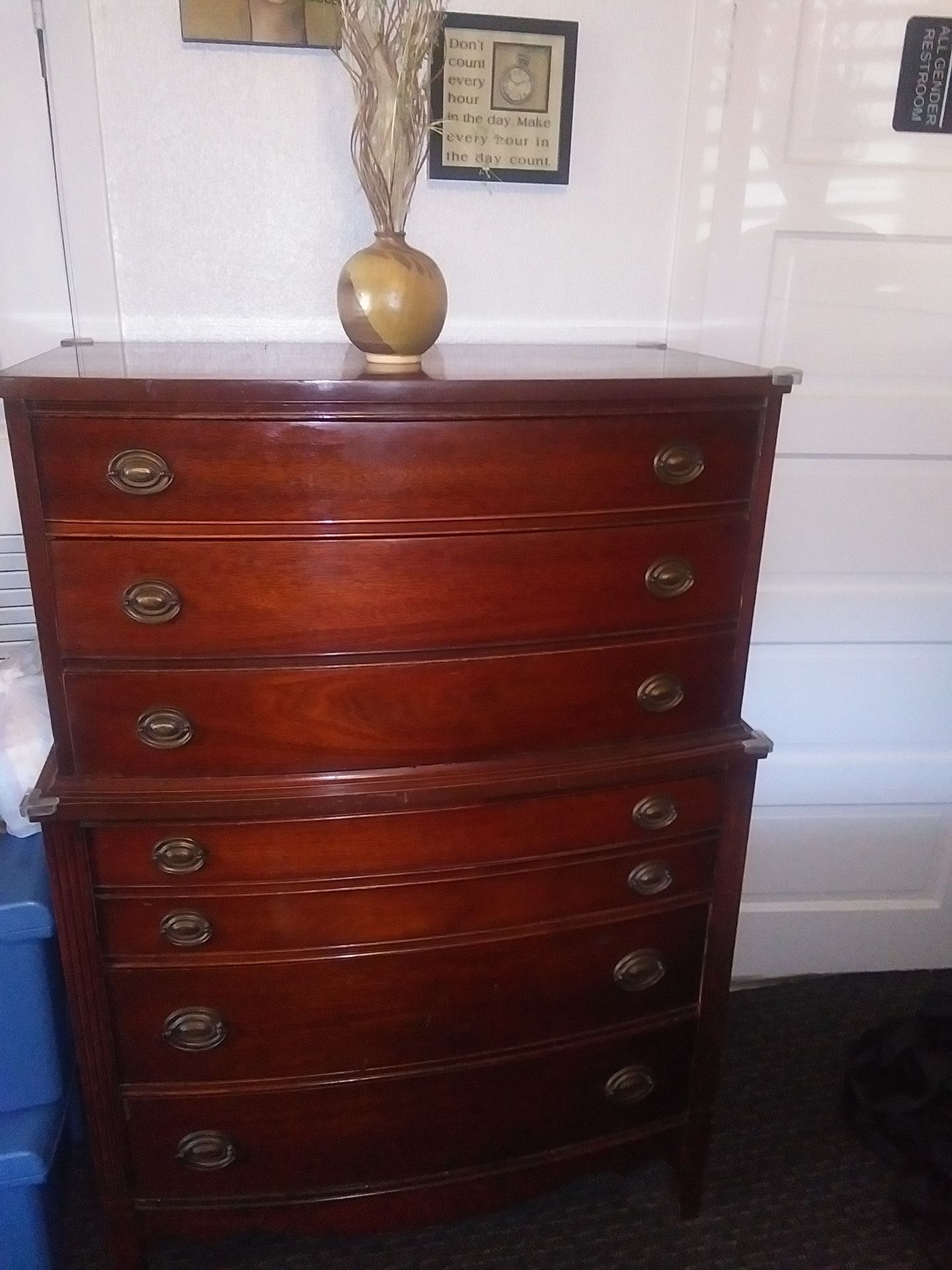 Vintage Mahogany Dixie Chest Of Drawers 1884 for Sale in Joint Base
