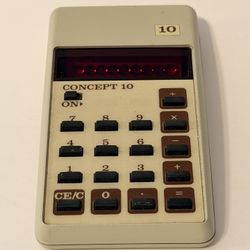 Vintage Concept 10 Handheld Calculator – 1970s