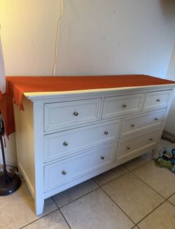 White Dresser With Mirror