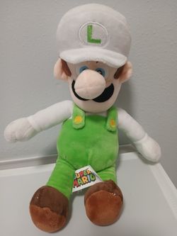 Super Mario Fire Luigi Plush Stuffed Toy