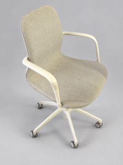 Upholstered Office Chair with Armrests – $50 OBO