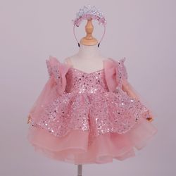 Princess Dress for Toddler in Pink 12months
