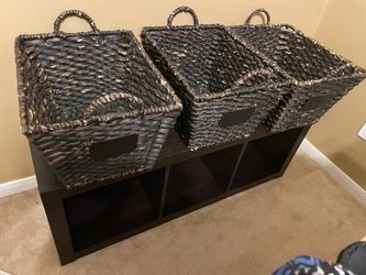 Set of 3 Woven Storage Baskets..organizer