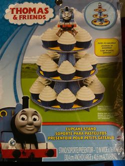 Thomas the train cupcake stand