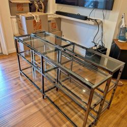 Glass Shelf/ Entertainment Center