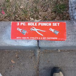 Three Piece Hole Punch Set