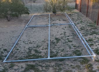 8'D x 24'L Clamp-On Cover Horse Shade Roof Frame - Frame Only
