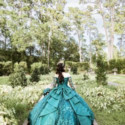 Emerald Green Quince Dress (xs)