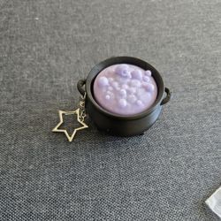 Halloween Cauldron Click Keychain
