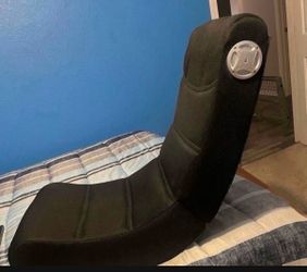 X Rocker Gaming Chair Black Foldable Audio Floor Seat Mesh