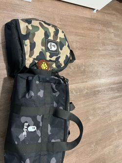 Bape duffle and backpack