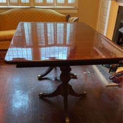 Dining Table 450 Has two Leaves that are Not in the Pictures 68”x44”without Leaves 33”x44