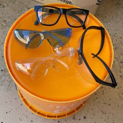 Safety Glasses And 1 Pair Of Safety Sunglasses 