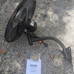 New 3 speed 18 inch wall mounted fan