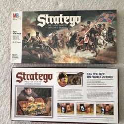 Two Sets Available For “madhouse Stratego” Vintage MB Stratego Board Game 1986 Classic Game Battlefield Strategy