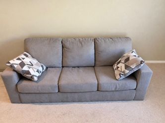 Gray Fabric 3-Seat Sofa & Love Seat set