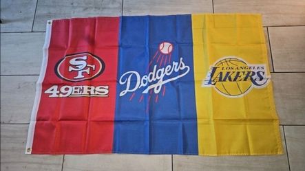 49ers Dodgers Lakers Trio Flag 5ftx3ft $25 Each Firm On Price