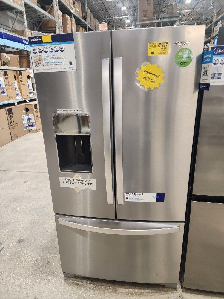 New Whirlpool Stainless Steel FRIDGE