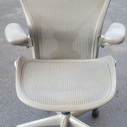 Herman Miller Aeron Silver Titanium Office Desk Gaming Chairs 