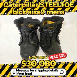 $30 CAT Steeltoe Composite mensWorkboots size 9 black $30 OBO