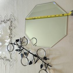 Candle Holder And Mirror 