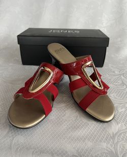 Jones New York Women’s Red Dress Sandals Size 8.5