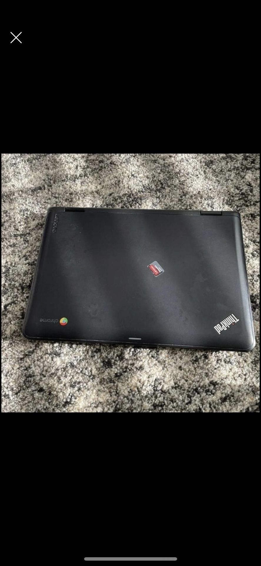 Lenovo ThinkPad Chromebook 16 GB in Black Laptop
