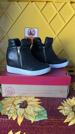Sokia Black Girls Boots Shoes Size 1