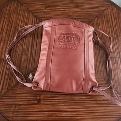 Canyon Outback Leather Drawstring Backpack 