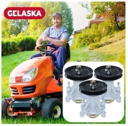 GELASKA Pack of 3 units (contact info removed)01 Spindle mounting kit with pulley 153535 replaces 187292,